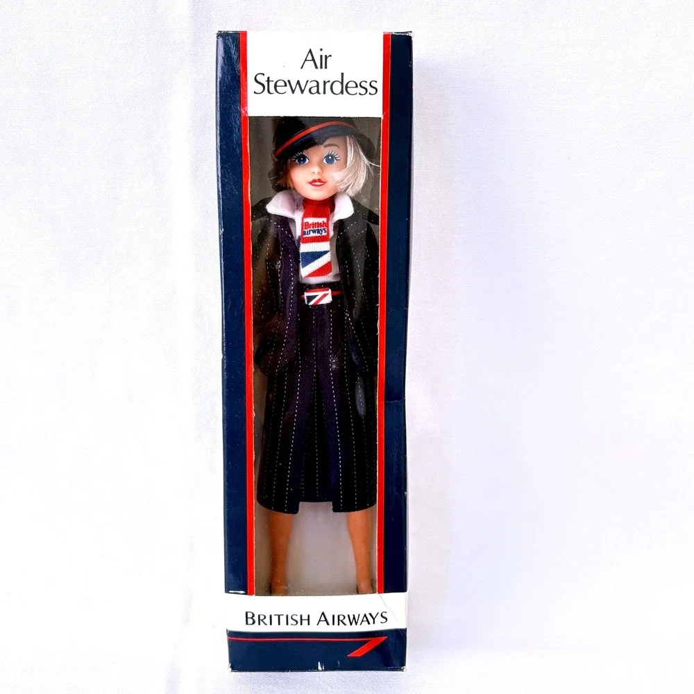 Vintage 1980s British Airways Air Stewardess Doll 8